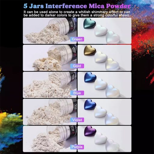 Let's Resin gyöngyház pigment szett - 60 x 5g