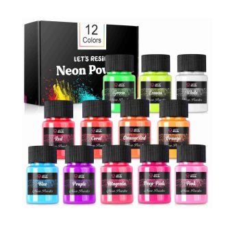 Let's Resin neon pigment szett - 12 x 10g