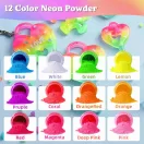 Let's Resin neon pigment szett - 12 x 10g