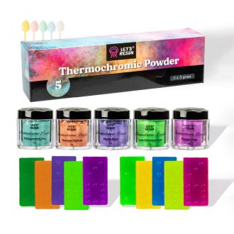   Let's Resin hőre színváltó pigment - 5 színben, 5 x 3 g