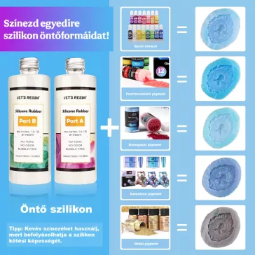 Let's Resin önthető kétkomponensű szilikon - 15A