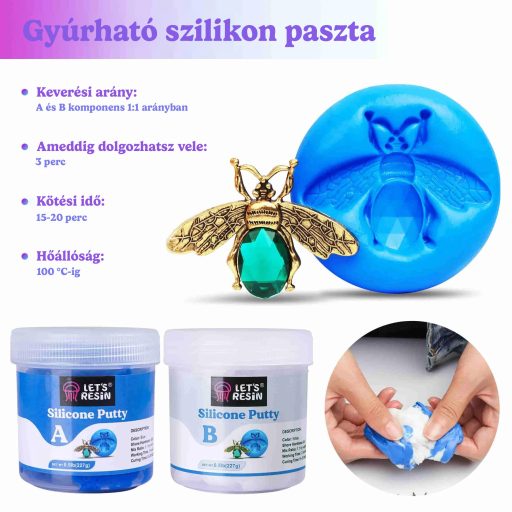 Let's Resin gyúrható szilikon paszta - 450 g