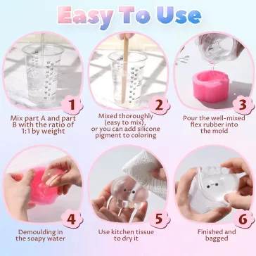 Let's Resin Squishy öntőanyag - víztiszta