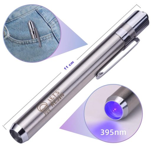 Let's Resin UV-gyanta ragasztó - gyorsan kötő, UV-lámpával, 30 g