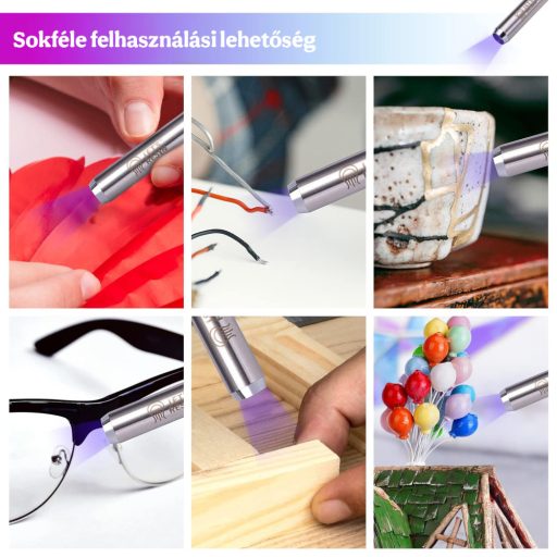 Let's Resin UV-gyanta ragasztó - gyorsan kötő, UV-lámpával, 30 g