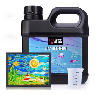   Let's Resin UV-gyanta - kemény típus, 1000 g, munkaeszközökkel
