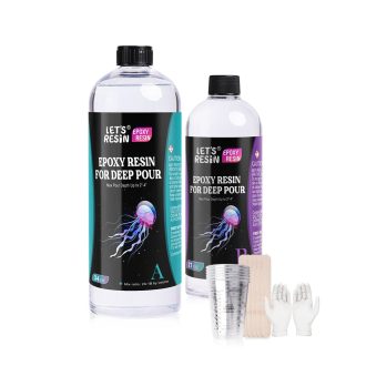   Let's Resin vastagon önthető epoxi öntőgyanta - 1,5 liter, lassú kötésű