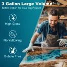 Let's Resin vastagon önthető epoxi öntőgyanta - 1,5 liter, lassú kötésű
