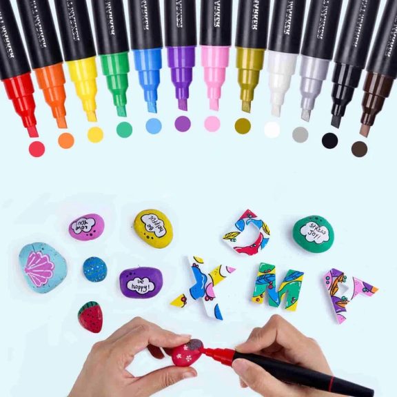 Let's Resin akril filctoll készlet - 12 színben