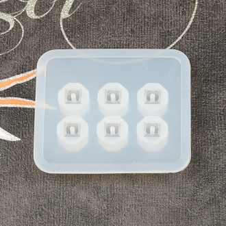 Szilikon öntőforma - gyöngy, kristály kocka, nagy