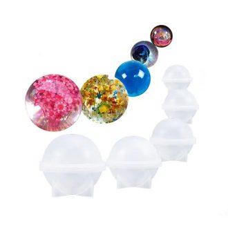 Szilikon öntőforma - gömb, 6 cm