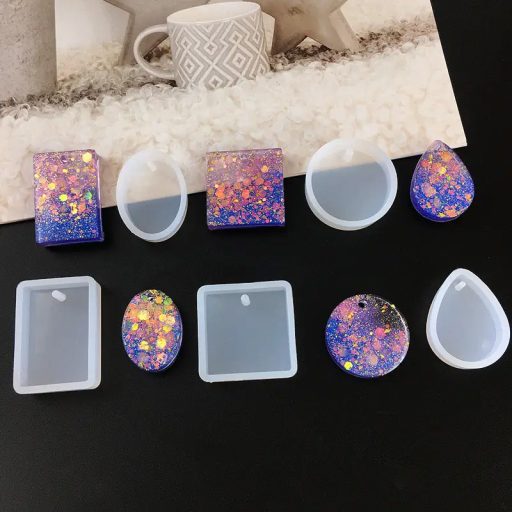 Szilikon öntőforma - medál, négyzet