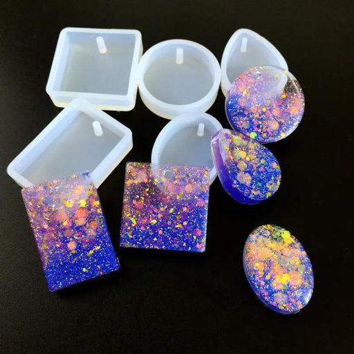 Szilikon öntőforma - medál, ovális