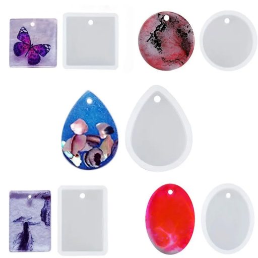 Szilikon öntőforma - medál, ovális