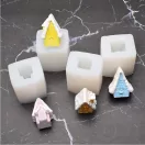 Szilikon öntőforma - 3D havas házikó 3.