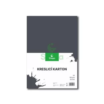 Rajzlap, A/4, 180 g - fekete