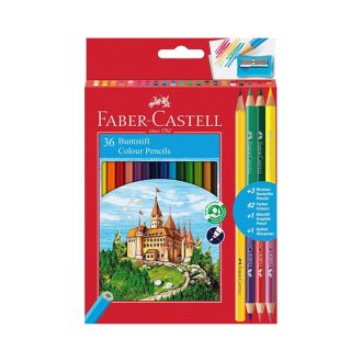   FABER-CASTELL Classic színes ceruza készlet, hatszögletű - 12+3 db