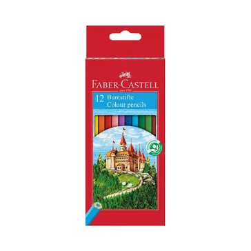   FABER-CASTELL Classic színes ceruza készlet, hatszögletű - 12 db-os
