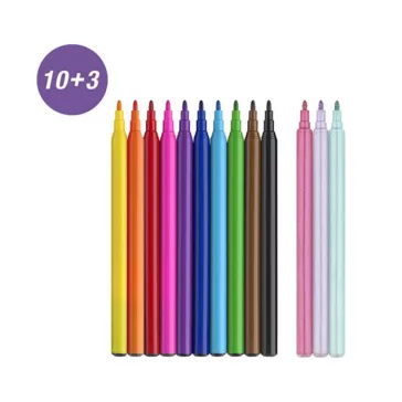   FABER-CASTELL Unikornis filctoll készlet, 1 mm - 10 + 3 db csillámos