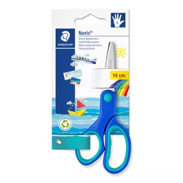 STAEDTLER Noris 965 iskolai olló, 14 cm, kék - balkezes
