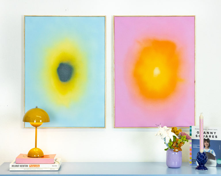 Aura képek vászonra Marabu do it Colorspray-jel